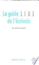 Le guide Lire de l'écrivain