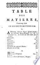 Le guide, ou nouvelle description d'Amsterdam