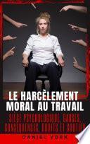 Livre Le harcèlement moral au travail