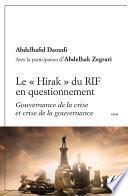Le «Hirak» du RIF en questionnement