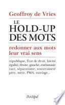 Le hold-up des mots