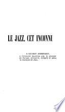 Le jazz, cet inconnu