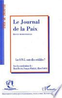 Le Journal de la Paix N° 475 - 2002/1 : Les ONG sont-elles crédibles ?