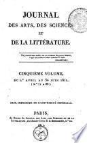 Le journal des arts, des sciences et de la littérature