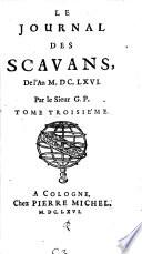 LE JOURNAL DES SCAVANS