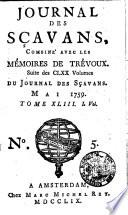 Le Journal des Scavans