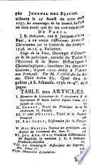 Le journal des sçavans