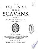 Le journal des sçavans, pour l'anne ...