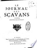 Le journal des sçavans, pour l'anne ...