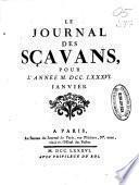 Le journal des sçavans, pour l'anne ...