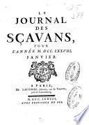 Le journal des sçavans, pour l'anne ...