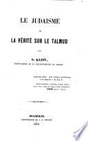 Le Judaisme, ou La vérité sur le Talmud