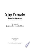Le juge d'instruction