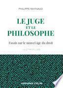 Le juge et le philosophe - 2e éd.