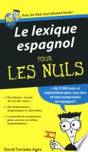 Le lexique espagnol Pour les Nuls