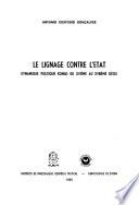 Le lignage contre l'Etat
