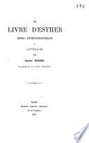 Le livre d'Esther