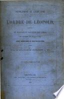 Le livre d'or de l'ordre de Léopold et de la croix de fer