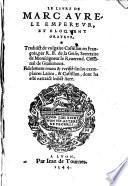 Le livre de Marc Aurele, empereur (etc.)