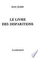 Le livre des disparitions