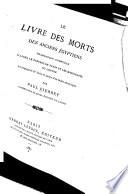 Le Livre des morts des anciens Égyptiens
