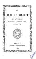 Le livre du Recteur