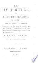 Le livre rouge, ou liste des pensions secretes sur le trésor public