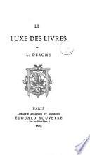 Le luxe des livres