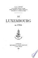 Le Luxembourg en 1794