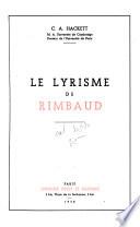 Le lyrisme de Rimbaud