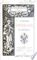 Le Magasin littéraire et scientifique