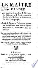 Le maître a danser