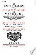Le maître italien, ou la grammaire de Veneroni