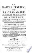 Le Maitre italien ou la grammaire française et italienne