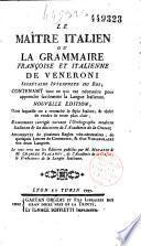 Le maître italien ou la grammaire française et italienne