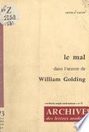 Le mal, dans l'œuvre de William Golding