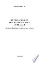 Le management de la performance du travail