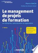 Le management de projets de formation