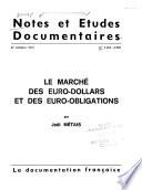 Le marché des euro-dollars et des euro-obligations