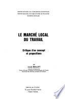 Le marché local du travail