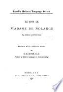 Le mari de Madame de Solange
