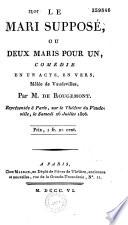 Le mari supposé, ou deux maris en un