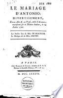 Le mariage d'Antonio