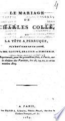 Le mariage de Charles Collé, ou, La tête à perruque
