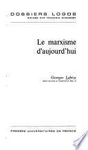 Le marxisme d'aujourd'hui