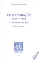 Le mécanique et le vivant