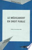 Le médicament en droit public