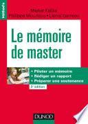 Le mémoire de master - 5e éd.