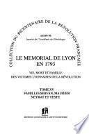 Le mémorial de Lyon en 1793