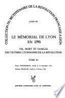 Le Mémorial de Lyon en 1793: Pierre Fleur-delix, Frédéric Bianchi